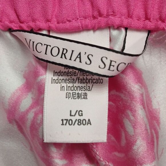 Victoria's Secret Lounge Pants Lightweight Pink Summer super Soft Pants Sz L - Picture 7 of 7